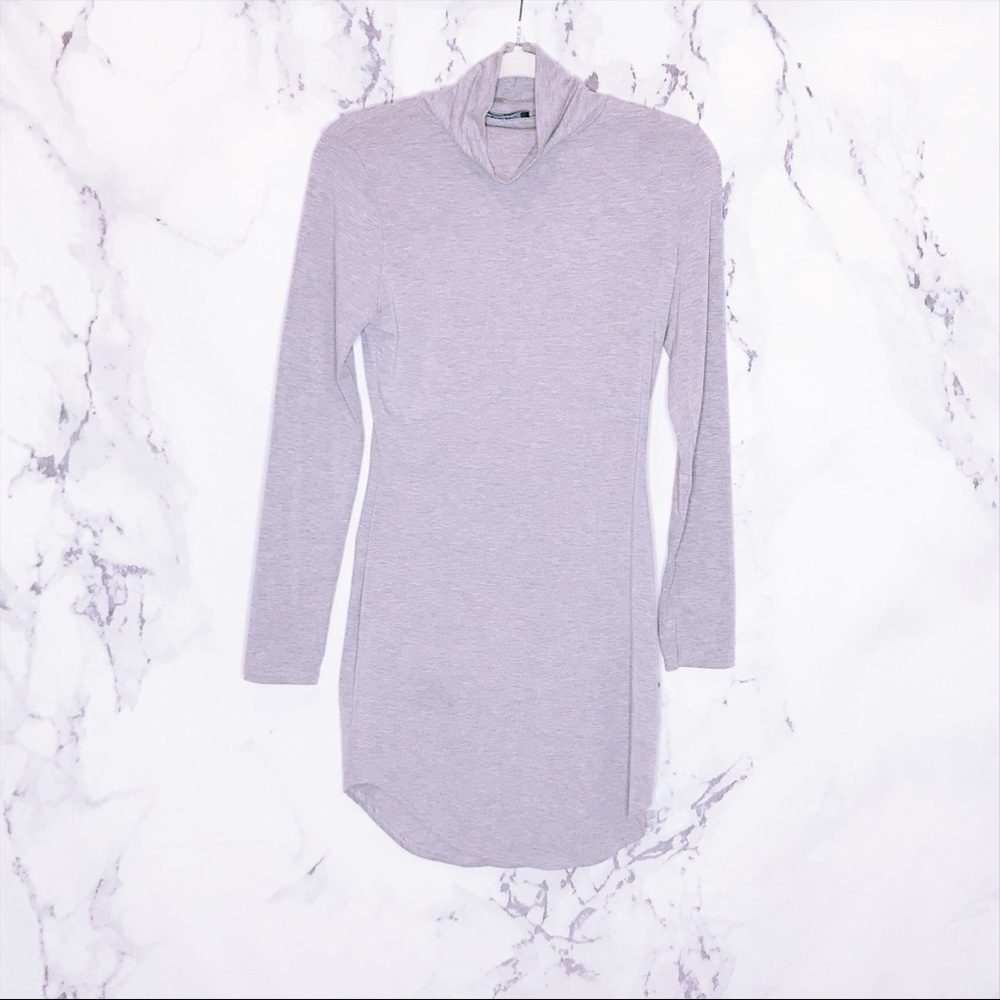 FINAL OFFER Grey mini turtleneck dress